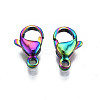 Ion Plating(IP) 304 Stainless Steel Lobster Claw Clasps STAS-S119-004B-3