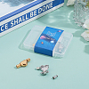4sets 2 Styles 304 Stainless Steel European Clasps STAS-UN0020-75-7