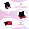 5Pcs Rhombus Textured Cardboard Jewelry Packing Boxes with Sponge Inside CBOX-TA0001-18B-4