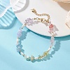 Natural Mixed Gemstone Chips Beaded Bracelets for Women BJEW-JB13219-01-1