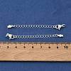 Brass Curb Chain Extender KK-G557-13S-3