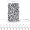 DIY 304 Stainless Steel Paperclip Chains Necklace/Bracelets Making Kits DIY-BBC0002-52-1