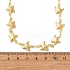 Beach 304 Stainless Steel Sea Animals Link Chain Necklaces for Women NJEW-G178-04G-01-5