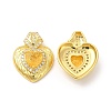 Rack Plating Brass & Rhinestone Pendants KK-H438-07G-07-2