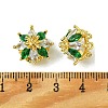 Brass Micro Pave Cubic Zirconia Charms FIND-Z035-08G-3