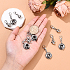 10Pcs 2 Styles Teapot and Coffee Cup Tibetan Style Alloy Pendant Decorations HJEW-YW00138-5