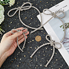 4 Styles Rhinestone with Platinum Iron Brooches for Backpack Clothes JEWB-FH0001-59-3