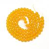 Baking Paint Glass Beads Strands DGLA-Q023-6mm-DB29-2