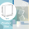 Square Transparent Acrylic Jewelry Display Pedestals ODIS-WH0001-47A-2