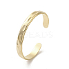 304 Stainless Steel Textured Cuff Bangles BJEW-A003-04G-1