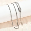 304 Stainless Steel Wheat Chains Necklaces for Unisex NJEW-K395-01B-P-3