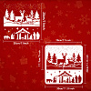 PET Hollow Out Drawing Painting Stencils DIY-WH0391-0462-2
