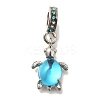 Rack Plating Alloy Rhinestone European Dangle Charms FIND-H005-45P-06-1