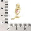 Brass Micro Pave Cubic Zirconia Pendants KK-E105-01G-03-3