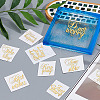 Olycraft 9Pcs 9 Styles Nickel Self-adhesive Picture Stickers DIY-OC0004-28-3