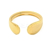 304 Stainless Steel Teardrop Open Cuff Ring for Women LS-RJEW-S406-01G-06-2