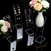 Desktop Acrylic Slant Back Single Necklace Display Stands ODIS-WH0025-234C-4