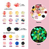 48Pcs 16 Styles Luminous Opaque Resin Cabochons RESI-TA0002-27-4