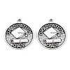 Tibetan Style Alloy Pendants X-TIBE-S323-106AS-RS-1
