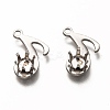 Tarnish Resistant 304 Stainless Steel Pendant Rhinestone Settings STAS-I176-19P-1