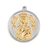 304 Stainless Steel Pendants STAS-K311-04GP-1