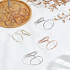 12Pcs 3 Colors Carbon Steel Place Card Holders AJEW-LP0010-25-1