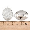 Rack Plating Brass Locket Pendants KK-K277-03P-3