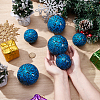 6Pcs 2 Styles Glass Mosaic Foam Ball Christmas Decorations AJEW-UN0002-83B-4