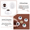 8Pcs 4 Colors Acrylic Craft Eye DOLL-GA0001-17B-3