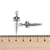 316 Surgical Stainless Steel Pendants STAS-G349-23AS-3