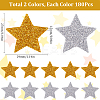 360Pcs 2 Colors EVA Glitter Powder Stickers DIY-SP0001-83-2