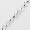 Handmade Faceted Round Glass Beads Chains for Necklaces Bracelets Making AJEW-JB00084-01-1