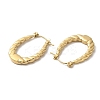 Rack Plating 304 Stainless Steel Hoop Earrings for Women EJEW-Z026-22G-2