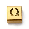 Ion Plating(IP) 304 Stainless Steel Square Slide Charms STAS-L132-06Q-G-1