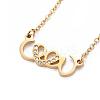 304 Stainless Steel Cable Chains Pendant Necklaces NJEW-F267-08G-2