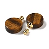 Natural Tiger Eye Perfume Bottle Pendants G-Z039-02G-05-2