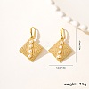 Luxury Vintage Exaggerated Metal Leaf Earrings for Party Gift Banquet Wear JZ7614-3-1