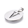 Non-Tarnish 201 Stainless Steel Pendants STAS-L221-33V-2