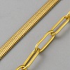 304 Stainless Steel Chain Necklaces for Men & Women NJEW-WH20001-08G-2