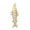 Brass Micro Pave Cubic Zirconia Pendants KK-K529-56B-G-1