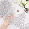 Sparkle Embroidery Flower Polyester Lace Trim OCOR-GF0002-44A-3