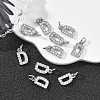 SHEGRACE Brass Micro Pave Clear Cubic Zirconia Pendants XGRQ29012-394P-D-4