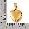 316 Stainless Steel Locket Pendants STAS-C123-02B-G-3