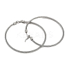 304 Stainless Steel Ring Hoop Earrings for Women EJEW-M023-08B-2
