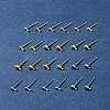 24Pcs 6 Sstyles Rack Plating Brass Stud Earring Settings KK-FS0001-41-6