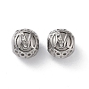 304 Stainless Steel Rhinestone European Beads STAS-A092-10M-P-1