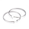 Tarnish Resistant 201 Stainless Steel Hoop Earrings LS-EJEW-A052-27A-2