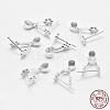 Anti-Tarnish Rhodium Plated 925 Sterling Silver Pendant Bails STER-E050-09P-3