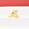 Brass Cuff Rings for Women RJEW-F184-08A-G-1