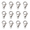 Tarnish Resistant Polished 316 Surgical Stainless Steel Lobster Claw Clasps X-STAS-R072-18A-1
